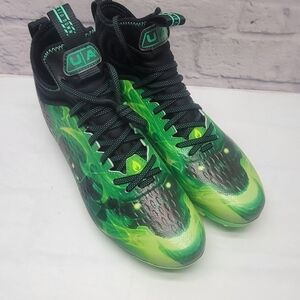 Under Armour UA Men's Spotlight Lux MC LE Slime Green Football Cleats Size 11